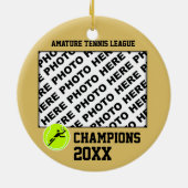 Foto Tennis Champs Ornament toevoegen (Achterkant)