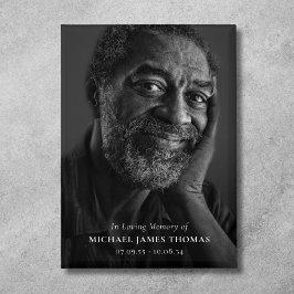 Foto ter nagedachtenis aan de begrafenis button