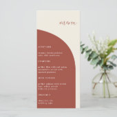 Foto: Terracotta Arch Modern Weddenschap (Staand voorkant)