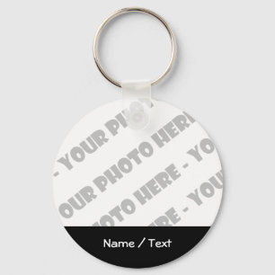 Foto & Text Basic Sleutelhanger - Creëer Uw eigen