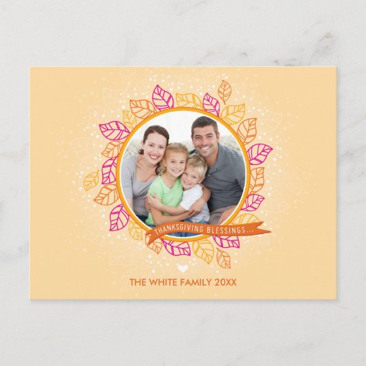 FOTO THANKSGIVING POSTCARD: winter folio 1 Feestdagenkaart (Voorkant)