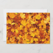 Foto Thanksgiving van afkoelen laat feestdag achte Feestdagenkaart (Achterkant)