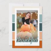 Foto Thanksgiving Wenskaart Dinner Invitation Kaart (Voorkant)