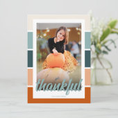 Foto Thanksgiving Wenskaart Dinner Invitation Kaart (Staand voorkant)