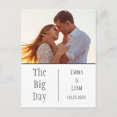 Foto: The Big Day Personalized Save the Date Aankondigingskaart (Voorkant)