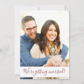 Foto Thed Wedding Kaart (Voorkant)