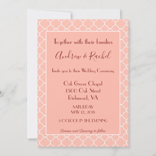 Foto Thed Wedding Kaart (Achterkant)