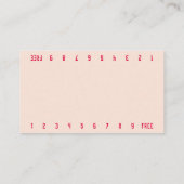 Foto: Tidepool Bikini Barista Double Number Coffee Klantenkaartje (Achterkant)