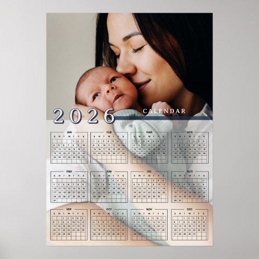Foto toevoegen 2026 Kalender Foto Poster (Voorkant)