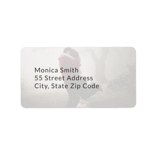 Foto toevoegen Aangepaste bruiloft Etiket (Voorkant)