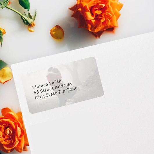 Foto toevoegen Aangepaste bruiloft Etiket