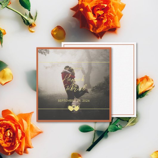 Foto toevoegen Aangepaste tekst Flat Note Kaart Notitiekaartje