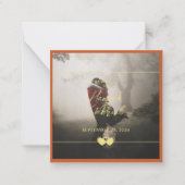 Foto toevoegen Aangepaste tekst Flat Note Kaart Notitiekaartje (Voorkant)