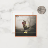 Foto toevoegen Aangepaste tekst Flat Note Kaart Notitiekaartje (Voorkant / Achterkant in situ)