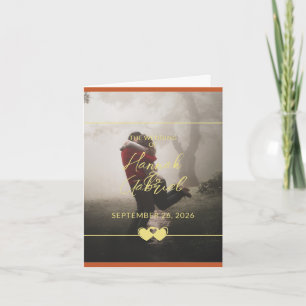 Foto toevoegen Aangepaste tekst Gevouwen notitie K Notitiekaartje