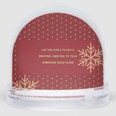 Foto toevoegen Bericht Snow Wereldbol Sneeuwbol (Achterkant)