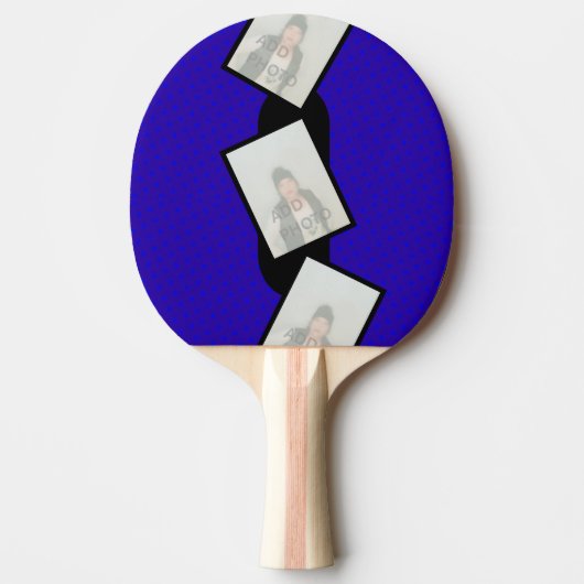 Foto toevoegen Blue Ping Pong Paddle Tafeltennisbatje (Voorkant)