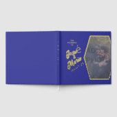 Foto toevoegen Blue Wedding Folie Guestbook Gastenboek (Volledig)