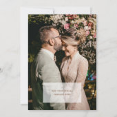 Foto toevoegen Bruine paarden bruiloft bedankkaart (Achterkant)