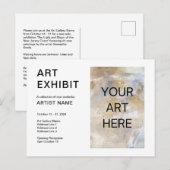 Foto toevoegen Custom Art Exhibit Invitation Brief Briefkaart (Voorkant / Achterkant)