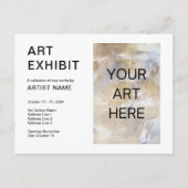 Foto toevoegen Custom Art Exhibit Invitation Brief Briefkaart (Voorkant)