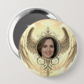 Foto toevoegen Custom Memorial Gold Ronde Button 4,0 Cm (Voorkant /achterkant)