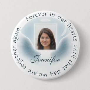 Foto toevoegen Custom Memorial Mooi ontwerp Ronde Button 7,6 Cm