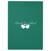 Foto toevoegen Emerald Green Klembord (Achterkant)