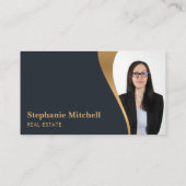 Foto toevoegen Foto toevoegen sjabloon makelaar Visitekaartje (Achterkant)