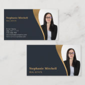 Foto toevoegen Foto toevoegen sjabloon makelaar Visitekaartje (Voorkant / Achterkant)