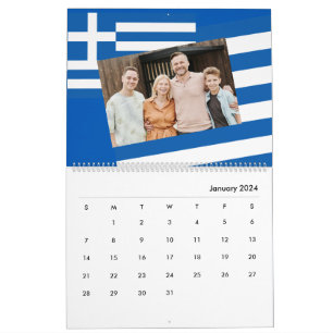 Foto toevoegen Griekenland Vlag Ημερολόγι οficial  Kalender