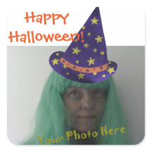 Foto toevoegen Halloween Wizard Stickers