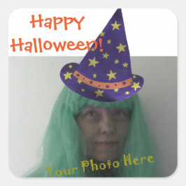 Foto toevoegen Halloween Wizard Stickers