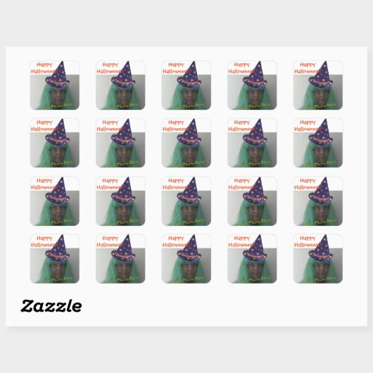 Foto toevoegen Halloween Wizard Stickers (Vel)