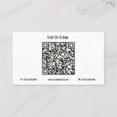 Foto toevoegen Horse Equine QR Code Visitekaartje (Achterkant)