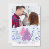 FOTO TOEVOEGEN - KLEUR VERANDEREN Kerstbomen Kaart (Voorkant)