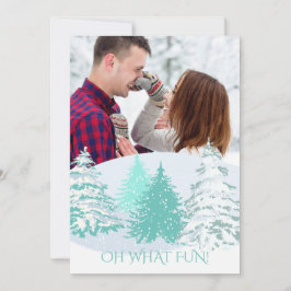 FOTO TOEVOEGEN - KLEUR VERANDEREN Kerstbomen Kaart