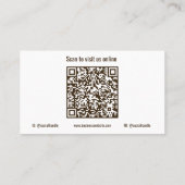 Foto toevoegen Koe QR code Visitekaartjes (Achterkant)