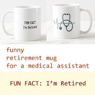 Foto toevoegen Leuk feit dat ik gepensioneerd medi Koffiemok