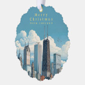 Foto toevoegen Merry Christmas Chicago Ornament Ka (Links)