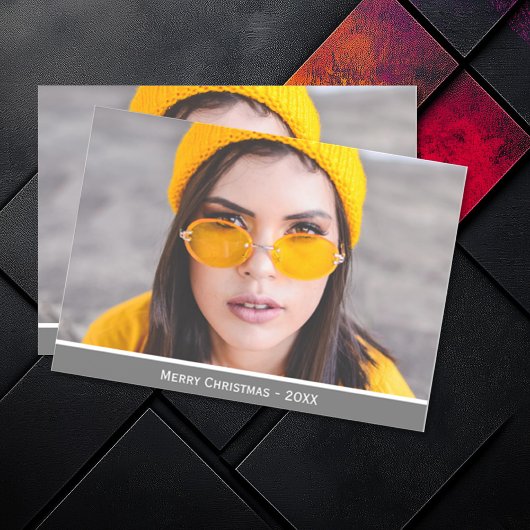 Foto toevoegen Merry Christmas Custom Magnetische  Magnetische Uitnodiging