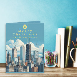 Foto toevoegen Merry Christmas Folded Wenskaart Kaart