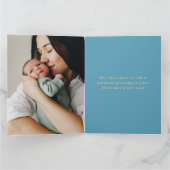 Foto toevoegen Merry Christmas Folded Wenskaart Kaart (Binnen)