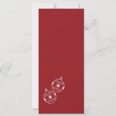 Foto toevoegen Modern Ornament Merry Christmas Kaart (Achterkant)