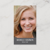 Foto toevoegen Modern Real Estate Realtor Key Visitekaartje (Achterkant)