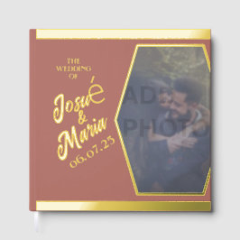 Foto toevoegen Modern Wedding Folie gastenboek