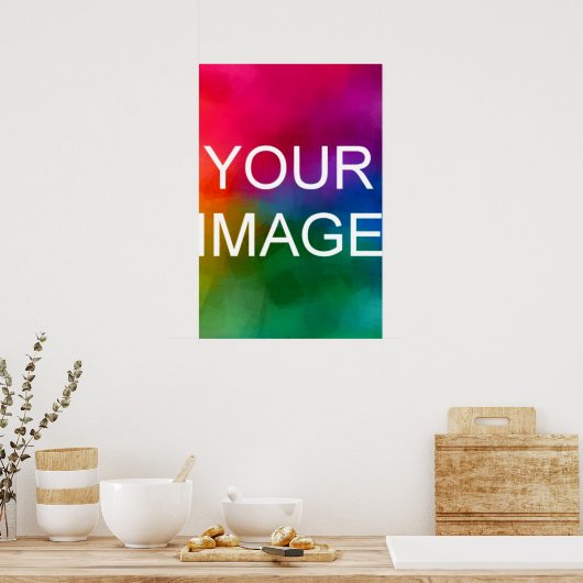 Foto toevoegen Moderne eenvoudige Sjabloon geperso Poster (Keuken)