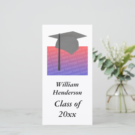 Foto toevoegen onder Afdekplaatjes voor studiepunt Aankondiging (Staand voorkant)