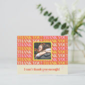 Foto toevoegen - Persoonlijke algemene Bedankt Briefkaart (Staand voorkant)