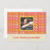 Foto toevoegen - Persoonlijke algemene Bedankt Briefkaart (Voorkant / Achterkant)